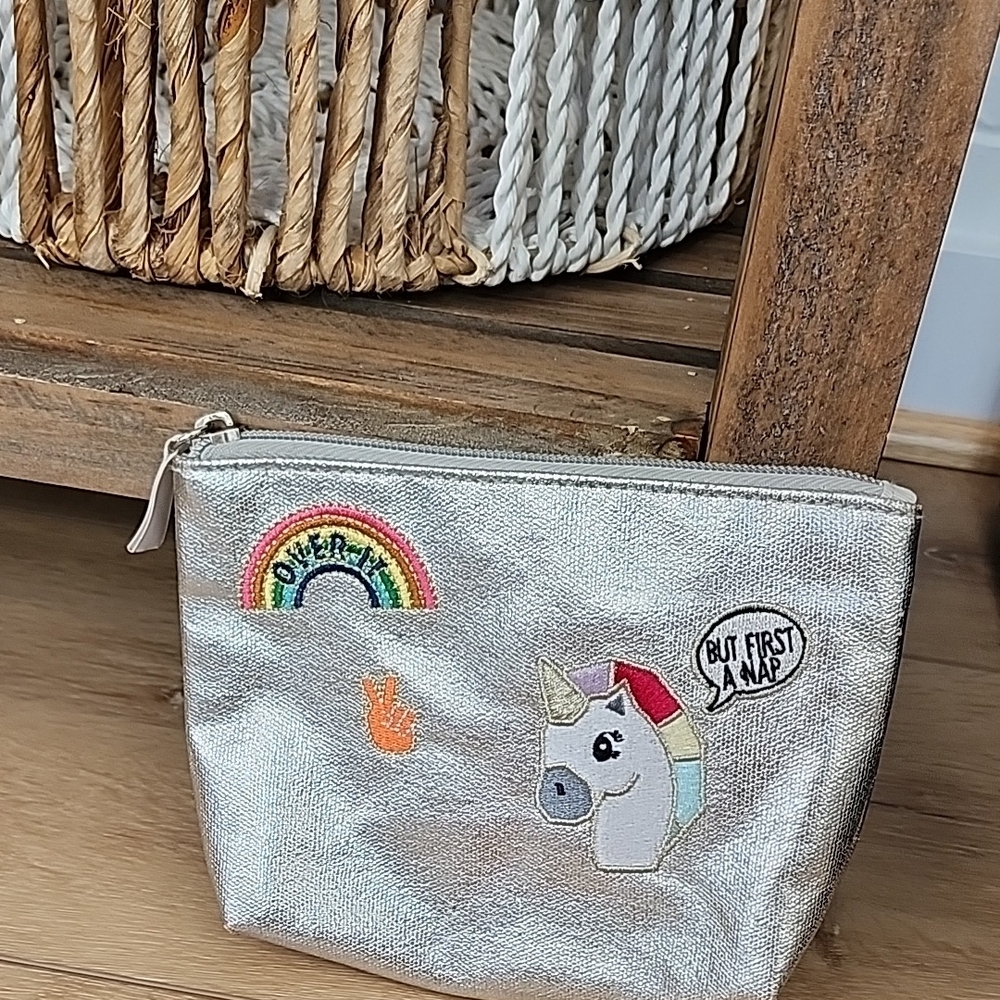 Unicorn Silver Kids Pouch